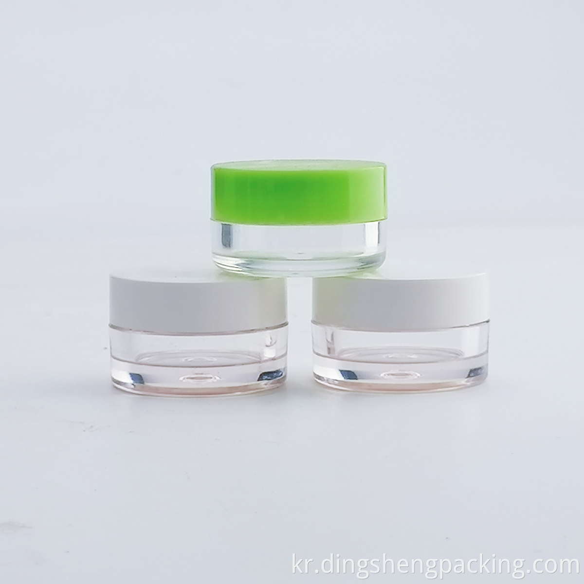 Empty PS Plastic Skin Care Round Cosmetic Jar